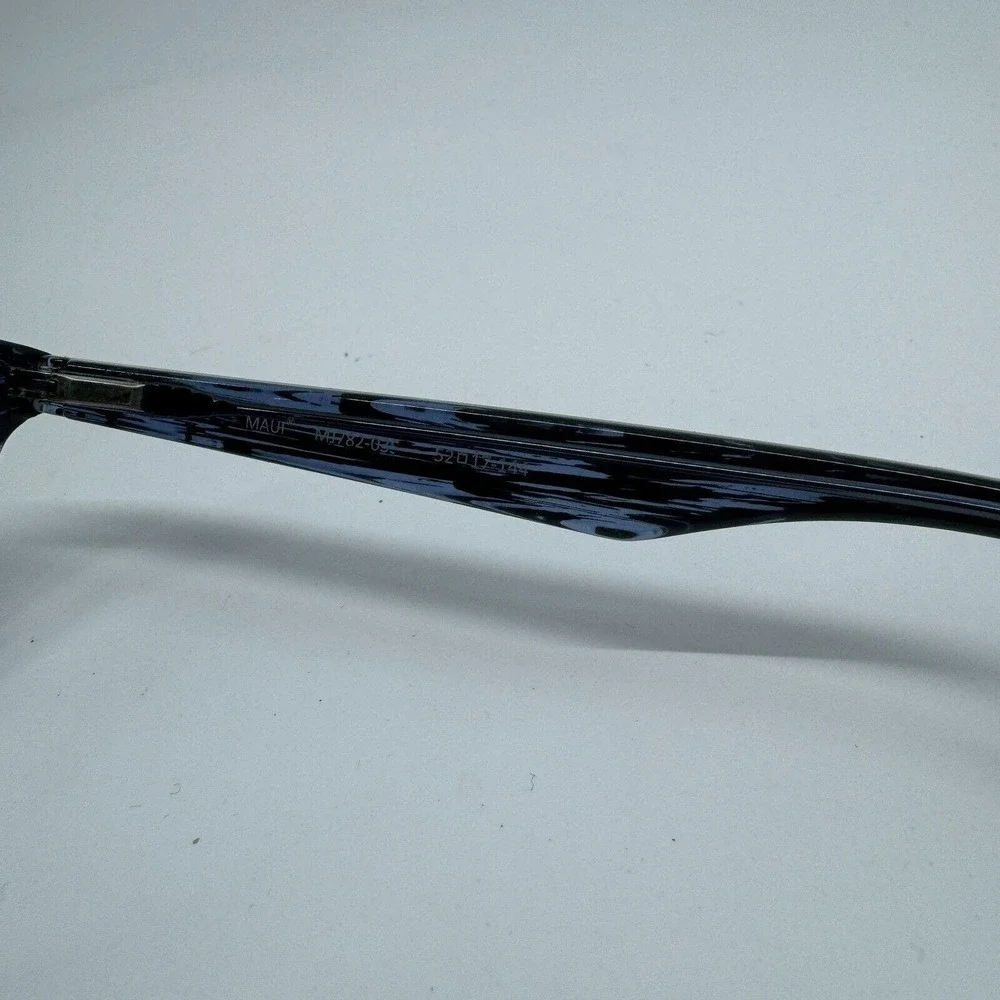 Maui Jim Cathedrals Polarized MJ‎ 782-03S Blue Black Stripe/Blue Hawaii h10379